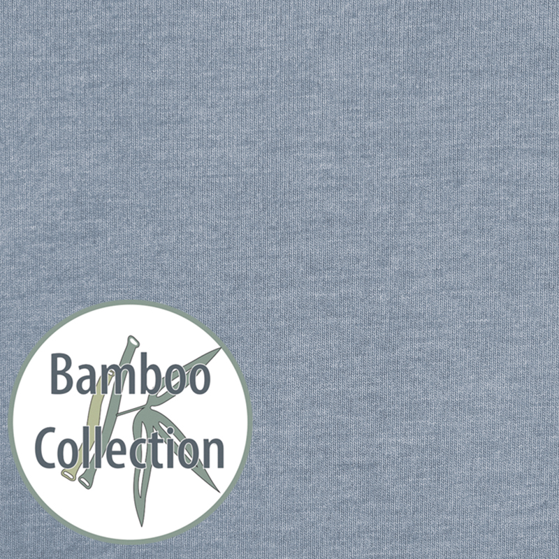 Bambusmond Melange Blau-grau