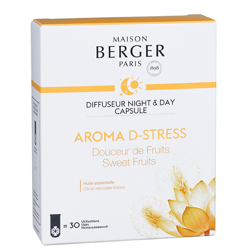 Maison Berger Night &amp; Day Diffusor / Wecker Refill Aroma D-Stress