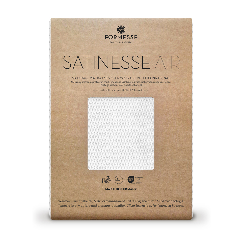 Satinesse Air Silver Schonbezug wollweiss