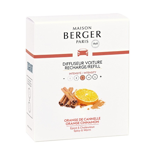 [BERG00299] Maison Berger Auto Diffusor Refill Orange Cinnamon